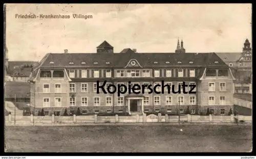 ALTE POSTKARTE FRIEDRICH-KRANKENHAUS VILLINGEN Villingen-Schwenningen hospital hopital AK Ansichtskarte cpa postcard