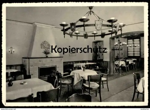 ALTE POSTKARTE BONN ÄLTESTE HISTORISCHE GASTSTÄTTE IM BÄREN ACHERSTRASSE 1-3 Bierhaus Zum Bären Kamin chimney cheminée