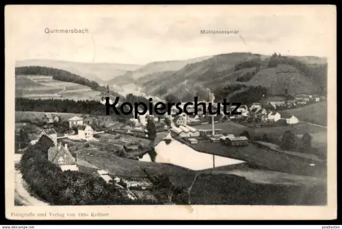 ALTE POSTKARTE GUMMERSBACH MÜHLENSESSMAR MUEHLENSESSMAR Fabrik Foto Photo von Otto Kettner postcard Ansichtskarte