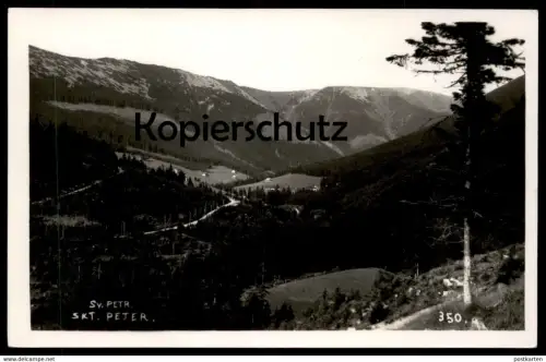 ALTE POSTKARTE SANKT PETER Spindlermühle Skt. Sv. Petr Spindleruv Mlyn Svaty Krkonose Sudeten Riesengebirge postcard AK