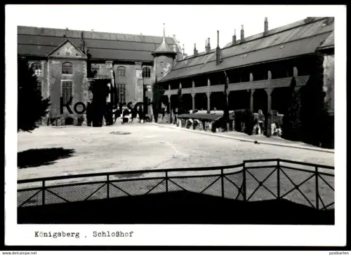 ALTE POSTKARTE KÖNIGSBERG SCHLOSSHOF SCHLOSS Ostpreussen Kaliningrad Krolewiec Castle Chateau postcard cpa Ansichtskarte