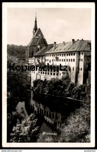 ALTE POSTKARTE KRUMMAU MOLDAU CESKY KRUMLOV VLTAVA FELDPOST 1942 Ceska Czech Republic Tschechien postcard cpa AK