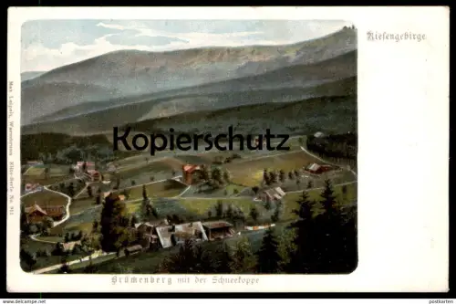 ALTE POSTKARTE BRÜCKENBERG MIT DER SCHNEEKOPPE KARPACZ GORNY SCHLESIEN RIESENGEBIRGE Karkonosze Krkonose Polska postcard