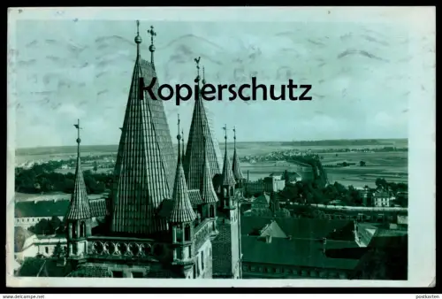 ALTE POSTKARTE HRADEC KRALOVE FELDPOST 1943 STEMPEL FLIEGERHORST VERFASSER BESCHREIBT DIENSTBETRIEB Königgrätz postcard