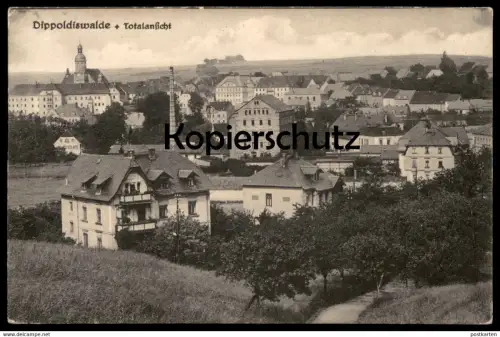 ALTE POSTKARTE DIPPOLDISWALDE TOTALANSICHT 1926 PANORAMA TOTAL Ansichtskarte AK postcard cpa