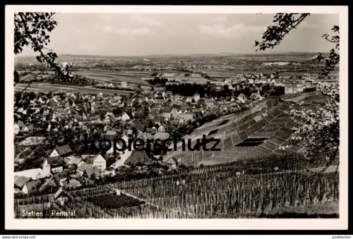 ALTE POSTKARTE STETTEN IM REMSTAL TOTAL WEINLAGE WEIN wine vine vin grape-vine vigne Weinrebe cpa postcard Ansichtskarte