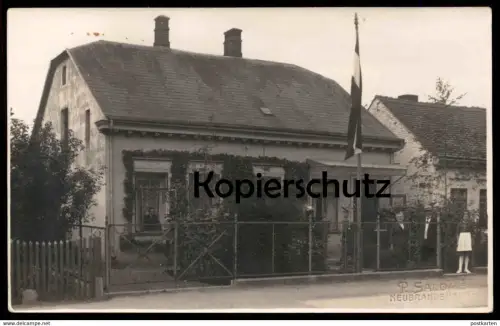 ALTE POSTKARTE NEUBRANDENBURG HAUS PAUL SALOMÉ PHOTOGRAPH Krämer(?)straße 12 Judaica Judaika Jüdisch Jew Jewish postcard