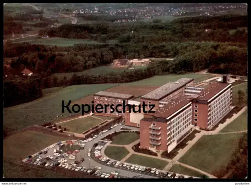ÄLTERE POSTKARTE FRANZISKUS-HOSPITAL HARDERBERG GEORGSMARIENHÜTTE bei Osnabrück Krankenhaus Hospital cpa AK