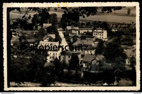 ALTE POSTKARTE PETERSDORF IM RIESENGEBIRGE BAHNHOFSVIERTEL PIECHOWICE Eisenbahn Chemin de fer Railway Schlesien postcard