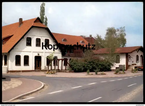 ÄLTERE POSTKARTE PETERSHAGEN HEIMVOLKSSCHULE ALTE MOLKEREI FRILLE dairy laiterie Auto Opel Ansichtskarte AK postcard cpa