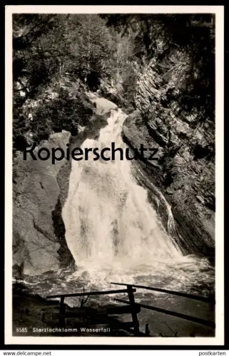 ALTE POSTKARTE STARZLACHKLAMM BEI SONTHOFEN WASSERFALL Klamm Couloir Gorge Ansichtskarte AK cpa postcard