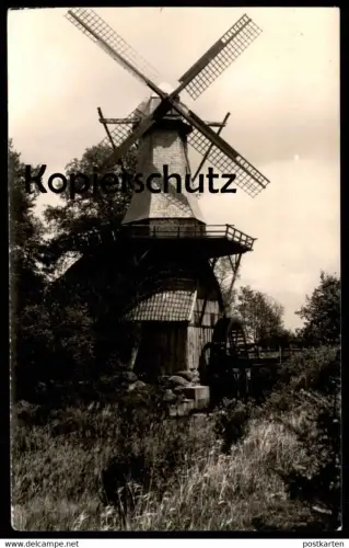 ÄLTERE FOTO POSTKARTE HÜVEN WINDMÜHLE & WASSERMÜHLE Mühle Mill Moulin Windmill Molen Hueven Sögel Soegel cpa postcard AK