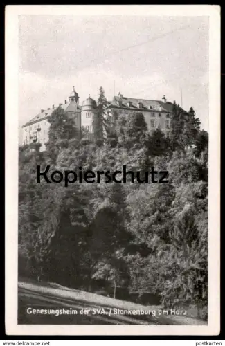 ÄLTERE POSTKARTE GENESUNGSHEIM DER SVA BLANKENBURG AM HARZ cpa postcard Ansichtskarte AK
