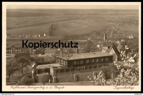 ALTE POSTKARTE ZWINGENBERG AN DER BERGSTRASSE JUGENDHERBERGE Hinweis Hotel zum Löwen auberge de jeunesse youth hostel