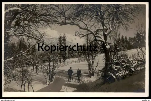ALTE POSTKARTE VOLDERTAL RODELBAHN b. Volders Hall Tirol Schlitten luge traineau sleigh coasting slide Winter snow neige