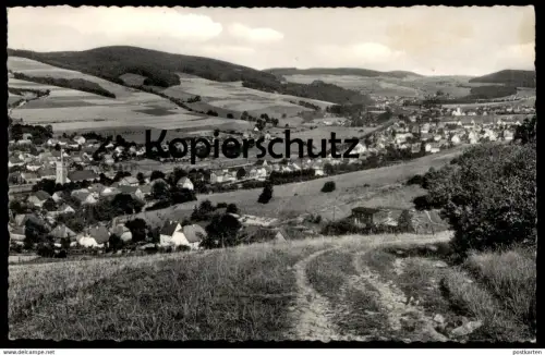 ÄLTERE POSTKARTE VELMEDE MIT BLICK AUF BESTWIG 1957 bei Arnsberg Sauerland Panorama cpa postcard AK Ansichtskarte