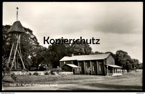 ALTE POSTKARTE VÄXJÖ S:T SIGFRIDS FOLKHÖGSKOLAS KAPELL WÄXJÖ Vaxjo Schweden kyrka Sverige Suède Sweden AK cpa postcard