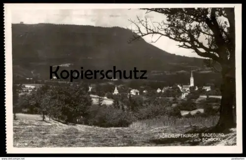 ALTE POSTKARTE ST. RADEGUND MIT SCHÖCKEL 1931 PANORAMA BEI GRAZ Austria Österreich Autriche Ansichtskarte cpa postcard
