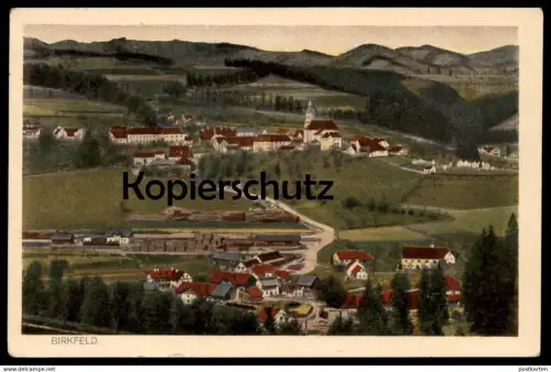 ALTE POSTKARTE BIRKFELD STEIERMARK PANORAMA Austria Österreich Bahnhof Zug Waggons station gare Ansichtskarte postcard