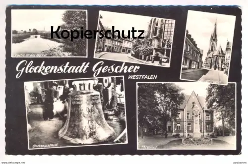 ÄLTERE POSTKARTE GESCHER GLOCKENGIESSEREI cloche cloches bell bells clarine Glocken Glocke cpa postcard AK Ansichtskarte