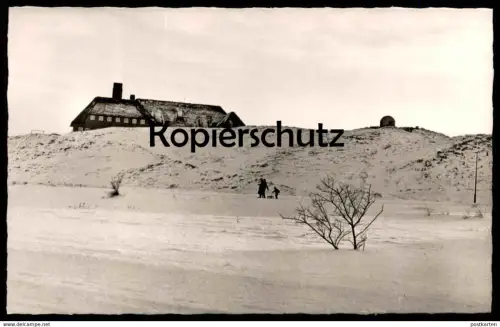 ÄLTERE POSTKARTE LIST AUF SYLT WINTER EIS SCHNEE hiver snow neige Schlitten sleigh luge AK Ansichtskarte cpa postcard