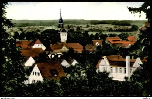 ÄLTERE POSTKARTE BAD ESSEN BEI OSNABRÜCK AUSBLICK VON RICKMERS HÖHE PANORAMA cpa postcard AK Ansichtskarte