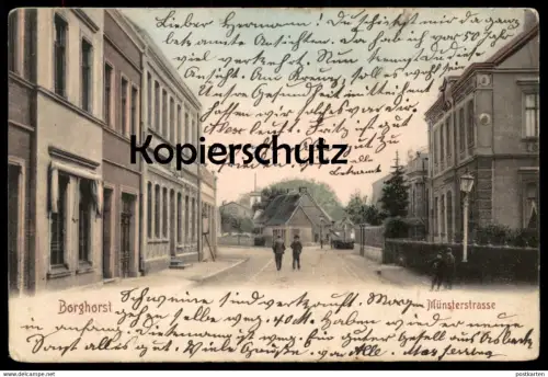 ALTE POSTKARTE BORGHORST MÜNSTERSTRASSE 1904 Burgsteinfurt Steinfurt cpa postcard AK Ansichtskarte