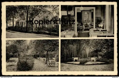 ALTE POSTKARTE MÜNSTER HILTRUP CAFÉ & RESTAURANT LIPPMANN STEMPEL FELDPOST 1942 Westfalen cpa postcard AK Ansichtskarte