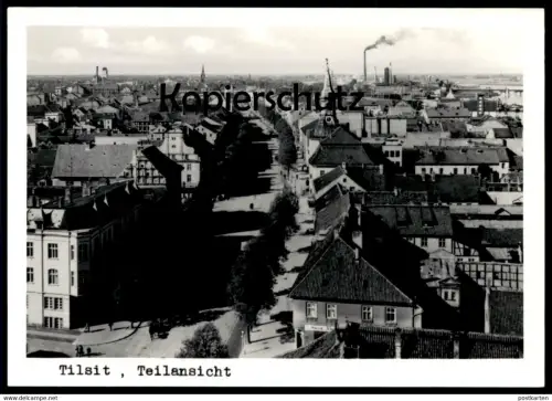 ÄLTERE POSTKARTE TILSIT TEILANSICHT PANORAMA SOWETSK KALININGRAD SOWJETSK Ostpreussen cpa postcard AK Ansichtskarte