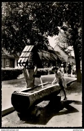 ÄLTERE POSTKARTE BERGSTADT ST. ANDREASBERG HIRTEN-BRUNNEN SCHÜTZENSTRASSE Hirtenbrunnen Mädchen girl enfant fontaine