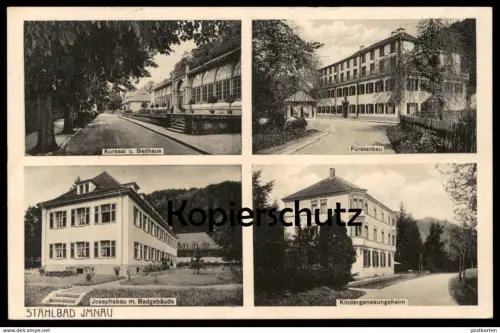 ALTE POSTKARTE STAHLBAD BAD IMNAU 1932 FÜRSTENBAU JOSEPHSBAU MIT BADGEBÄUDE KINDERGENESUNGSHEIM Haigerloch Ansichtskarte