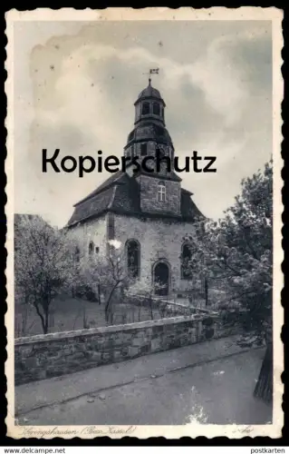 ALTE POSTKARTE IHRINGSHAUSEN BEZIRK KASSEL KIRCHE FULDATAL église church cpa postcard AK Ansichtskarte