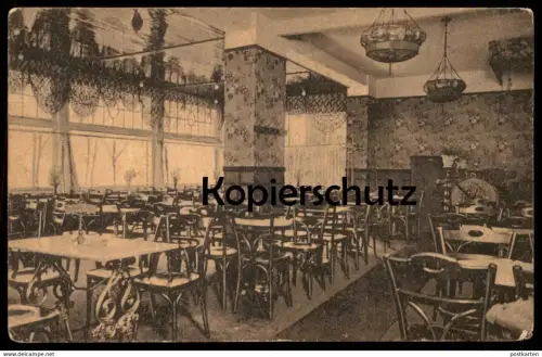 ALTE POSTKARTE SWINEMÜNDE PARADE-CAFÉ Swinoujscie Uznam Wolin Pommern Polen polska Swinemuende cpa postcard AK