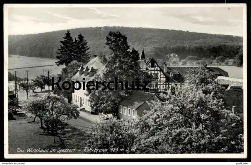 ALTE POSTKARTE ROHRBRUNN DAS WIRTSHAUS IM SPESSART WEIBERSBRUNN AK Ansichtskarte cpa postcard