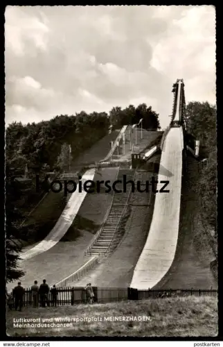 ÄLTERE POSTKARTE MEINERZHAGEN MEINHARDUSSCHANZEN Ski-Schanze vol saut à ski jumping flying Ansichtskarte cpa postcard
