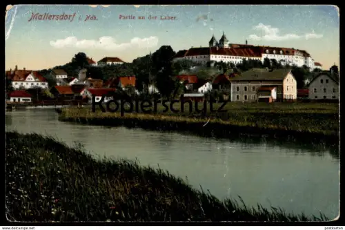 ALTE POSTKARTE MALLERSDORF-PFAFFENBERG PARTIE AN DER LABER AK Ansichtskarte postcard AK