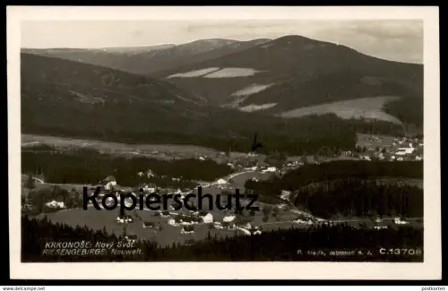 ALTE POSTKARTE NEUWELT NOVY SVET  Riesengebirge Krkonose Neue Welt bei Senec Böhmen Slovensko Slowakei Slovakia postcard