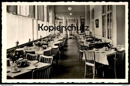 ÄLTERE POSTKARTE CLAUSTHAL-ZELLERFELD JOHANNESER KURHAUS SÜD-VERANDA FRÜHSTÜCK OBERHARZ AK Ansichtskarte cpa postcard