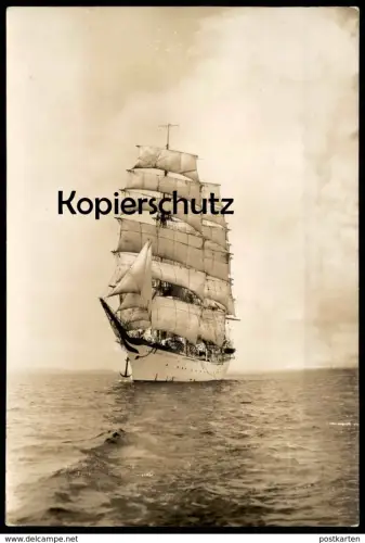 ALTE FOTO KARTE SCHULSCHIFF DEUTSCHLAND FLENSBURG SEGELSCHIFF SCHIFF Förde clipper sailing ship cpa photo postcard Karte