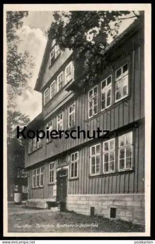 ÄLTERE POSTKARTE CLAUSTHAL-ZELLERFELD APOTHEKE in Zellerfeld  pharmacy pharmacie AK Ansichtskarte cpa postcard