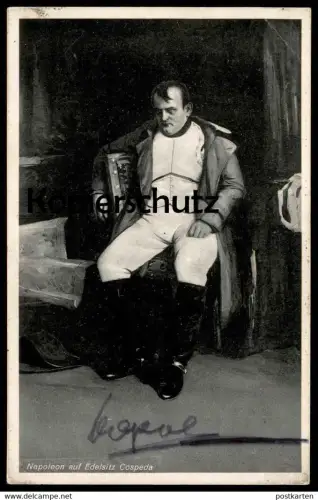 ALTE POSTKARTE NAPOLEON AUF EDELSITZ COSPEDA BEI JENA APOLDA WEIMAR GASTHOF DER GRÜNE BAUM ZUR NACHTIGALL Ansichtskarte