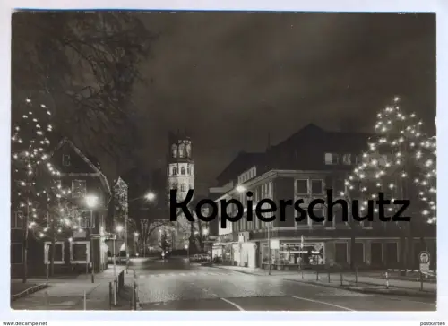 ALTE POSTKARTE MÜNSTER WESTFALEN WEIHNACHT AN DER LUDGERIKIRCHE Weihnachten christmas noel cpa postcard AK Ansichtskarte