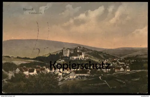 ALTE POSTKARTE RIENECK TOTALANSICHT 1925 Total bei Gemünden Gräfendorf Burgsinn Fellen Ansichtskarte AK postcard cpa