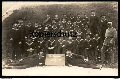 ALTE FOTO POSTKARTE SCHILLIG KOMPANIE MATROSENARTILLERIE Artillerie Soldat Soldaten Marine Horumersiel Wangerland photo