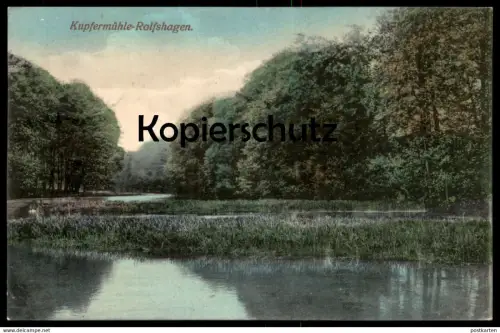 ALTE POSTKARTE KUPFERMÜHLE ROLFSHAGEN 1911 Auetal Tremsbüttel Rohlfshagen Kupfermacher Ansichtskarte AK cpa postcard