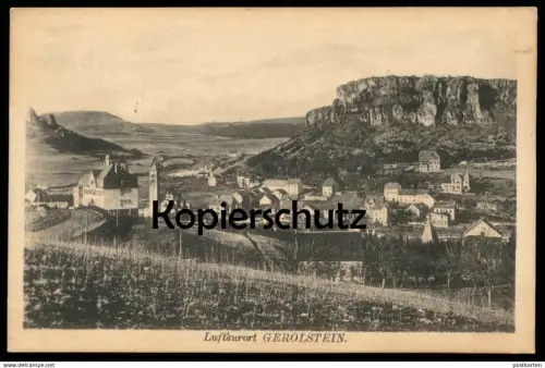 ALTE POSTKARTE LUFTKURORT GEROLSTEIN EIFEL PANORAMA GESAMTANSICHT Ansichtskarte AK cpa postcard