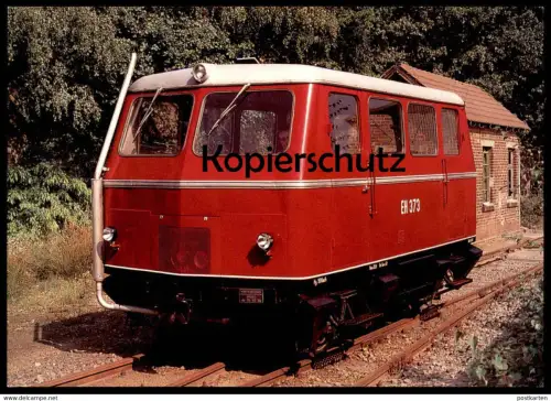 POSTKARTE GLEISKRAFTWAGEN EH 373 IN OSNABRÜCK PIESBERG EX DUISBURG HÄFEN Train Zug Railway Eisenbahn Lokomotive AK cpa