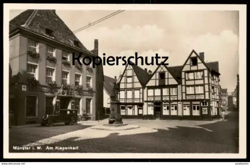 ALTE POSTKARTE MÜNSTER WESTFALEN BRAUHAUS AM KIEPENKERL SCHLACHTEREI WIRTSCHAFT FR. WIELERS Brauerei brewery AK cpa