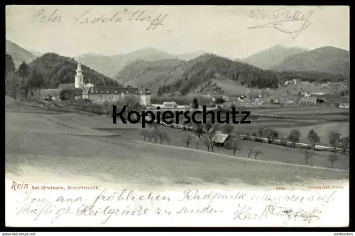ALTE POSTKARTE REIN BEI GRATWEIN GRAZ PANORAMA Steiermark Österreich Austria Autriche cpa postcard AK Ansichtskarte