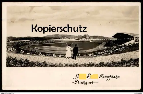 ALTE POSTKARTE STUTTGART A. H. KAMPFBAHN STADION Stadium Stade 1940er 40er cpa postcard AK Ansichtskarte